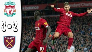 HIGHLIGHTS Liverpool 10 West Ham United  NUNEZ NODS HOME THE WINNER [upl. by Juliette]