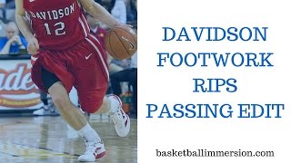 Davidson Basketball Footwork Ripping and Passing Edit [upl. by Kaehpos]