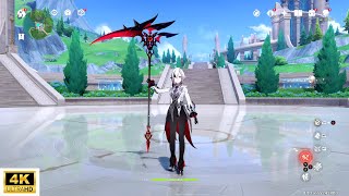 Arlecchino UNIQUE Signature Weapon SCYTHE APPEARANCE Showcase  Genshin Impact [upl. by Kuehn371]