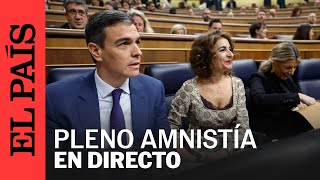 DIRECTO  Pleno extraordinario sobre la ley de amnistía en el Congreso  EL PAÍS [upl. by Fidelia290]