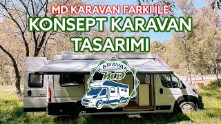 KONSEPT KARAVAN TASARIMI  SIFIR ARAÇ KARAVANA DÖNÜŞTÜ [upl. by Nemsaj]