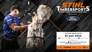 STIHL TIMBERSPORTS® Rookie World Championship 2024 in Milan Italy [upl. by Sefton]