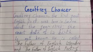 Biography of Geoffrey ChaucersMost Important Questions about Geoffrey Chaucers [upl. by Nathan746]