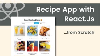 Lets Build a Food Recipe App with ReactJs  React API Project Tutorial using Axios [upl. by Heron]