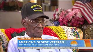 Americas Oldest Veteran Drinks Whiskey And Smokes Cigars At Age 108 [upl. by Robbin]