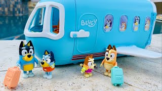 Vacation ‼️Bluey toys  Bluey 3 in 1 Transforming PlaneResort Playset [upl. by Ellinnet]