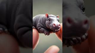 Tiny Baby Hippo – So Small and Cute 💖 BabyHippo hippo adorable [upl. by Rheims]