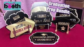 Graduation photo booth props signs made of PVC material photo booth Prop Sign for all occasions [upl. by Doane]