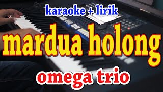 MARDUA HOLONG KARAOKE AZURA MUSIK  VERSI REMIX by trio omega [upl. by Nattie]