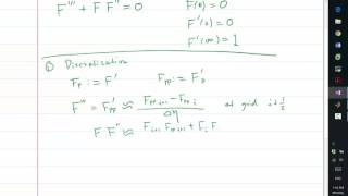 MIT Aerodynamics of Viscous Fluids Discretization of the Blasius equation [upl. by Vanthe21]