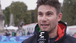 FILIPPO GANNA INTERVIEW AT THE FINISH  OLYMPIC GAMES 2024 [upl. by Hendrika]