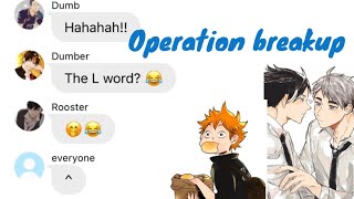 Operation breakup pt 1  ft Osasuna and Oihina  Haikyuu prank skit [upl. by Notse885]