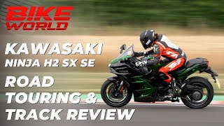 Kawasaki Ninja H2 SX SE  On Road Touring and On Track [upl. by Mastic]