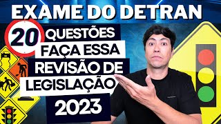 SIMULADO DO DETRAN 2023  REVISÃO DE LEGISLAÇÃO DE TRÂNSITO E PRIMEIROS SOCORROS 2023 [upl. by Ibson]