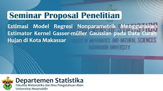 Estimasi Model Regresi Nonparametrik Menggunakan Estimator Kernel Gassermüller Gaussian [upl. by Dominy83]