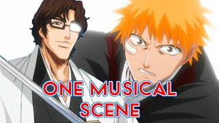 One Musical Scene  Aizen Stops Ichigos Theme [upl. by Esma678]