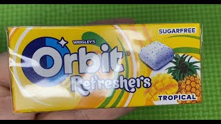 Unboxing Wrigleys Orbit Refreshers Tropical Unboxing Orbit  ASMR [upl. by Woodhead121]