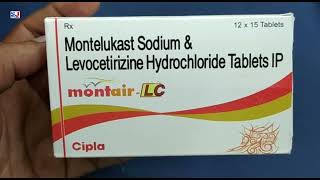 MontairLC Tablet  Montelukast Sodium amp Levocetirizine Hydrochloride Tablets IP  MontairLC Tablet [upl. by Rollecnahc]