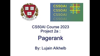 PageRank  CS50AI PageRank Algorithm Project Demo [upl. by Isnyl]