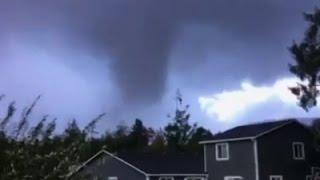 Raw Tornado Touches Down in Oregon Beach Town [upl. by Levenson]