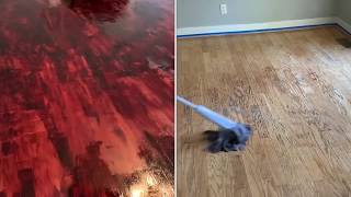 CHANGING THE COLOR OF HARDWOOD FLOORS [upl. by Mccullough]