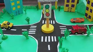 Land Transport Model For School Project  Road Transport  School Project  Traffic Signal Model [upl. by Anyrb]