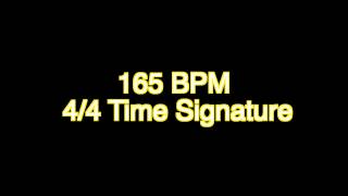 165 BPM Beats Per Minute 44 Time Signature MetronomeDuration  30 minutes [upl. by Ellednek]