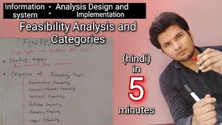 Feasibility study in system analysis and design in hindi  Akant 360 [upl. by Jesher944]