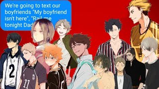 Bottoms Challenges Their Tops  Rare Ships  Haikyuu Text Story  Reupload [upl. by Niwrad]