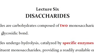 Disaccharides and Benedicts Test [upl. by Nirahs]