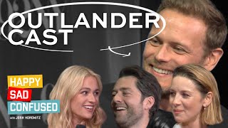 OUTLANDERs Caitriona Balfe Sam Heughan Sophie Skelton amp Richard Rankin talk season 7 amp end [upl. by Ailet]