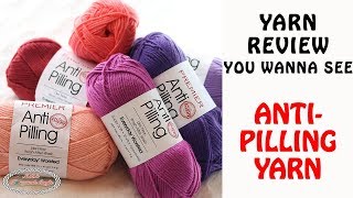 Yarn Review AntiPilling Yarn  So Soft amp Easy to Crochet With [upl. by Ahseken]