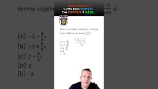 Questão  MATEMÁTICA  ESPCEX FÁCIL [upl. by Kceb302]