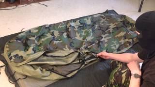 US Army Modular Sleeping System Bivy review ENG [upl. by Atteyek241]