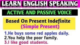 Active And Passive VoicePassive Voice And Active VoiceEnglish Classes Always [upl. by Yahsram445]