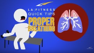 What is the proper breathing technique while weight lifting  Quick Tips  LA Fitness [upl. by Bose834]