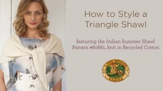 How to Style a Triangle Shawl [upl. by Hollah]