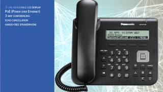 Panasonic KXUT123 IP Business Telephone [upl. by Ynaffad]