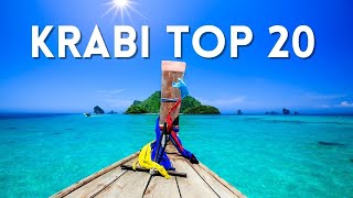 KRABI Things to Do  20 Amazing Sights in KRABI THAILAND [upl. by Yekcaj403]