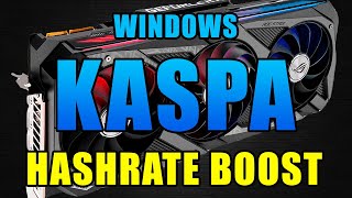 KASPA Windows HASHRATE BOOST  lolMiner 163 Guide [upl. by Tound]