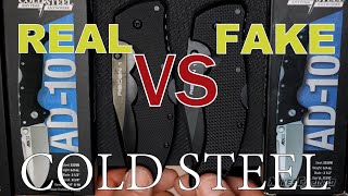 Fake Cold Steel Knives vs Real  Recon 1 AD10 Voyager XL Counterfeit Copy Chinese China Demko [upl. by Wareing512]