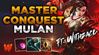 MULAN ESTA PARTIDA ES UNA LOCURA ft WithZack  Warchi  Smite Master Conquest S11 [upl. by Aciretal785]