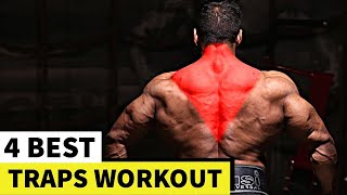 4 Best Traps Exercises  Get Big Traps Fast  Yatinder Singh [upl. by Ravilob]