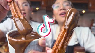 🍫 Easy CHURROS at Home  VIRAL Tiktok Recipe 🍫 [upl. by Emee744]