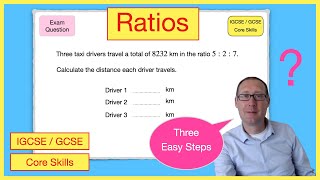 How to calculate ratios GCSE  IGCSE [upl. by Lynnea]