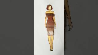 Simple dress design with facemask 😍💛 fashion fashionstyle art viralvideo shorts [upl. by Nnayrrehs]