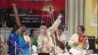 Raga Bhairavi  Sumiran Kar Le live  Pandit Jasraj and Dr and Mrs L Subramaniam [upl. by Ellehcsar]