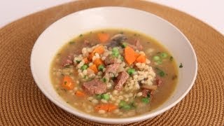 Beef amp Barley Soup Recipe  Laura Vitale  Laura in the Kitchen Episode 523 [upl. by Adlei]