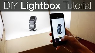 DIY Light Box Photography Tutorial  How to make a Lightbox [upl. by Silber969]