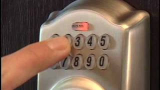 How To Use Your Schlage BE365 Keypad Deadbolt [upl. by Llerahc]